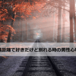 遠距離で好きだけど別れる時の男性心理は?復縁の可能性あり?